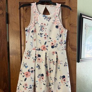 White, floral dress